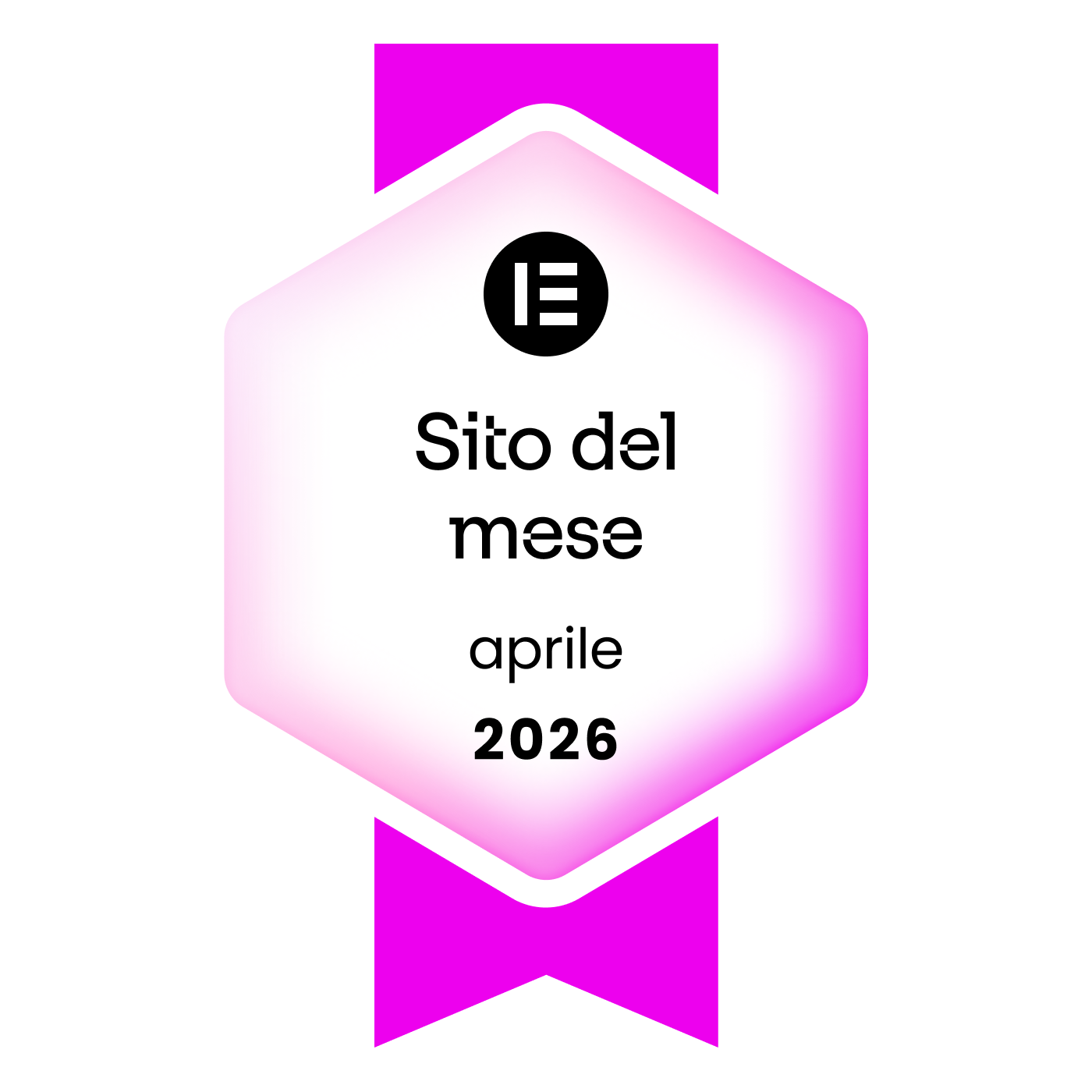 Badge Elementor — Sito del mese di aprile 2026